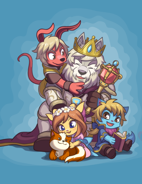 Royal family illustration