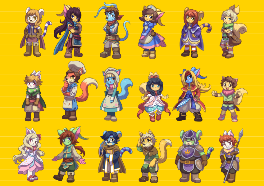 NPC design and portrait illustrations