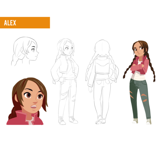 Alex character design