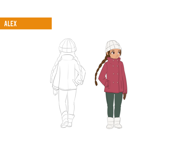 Alex winter outfit design