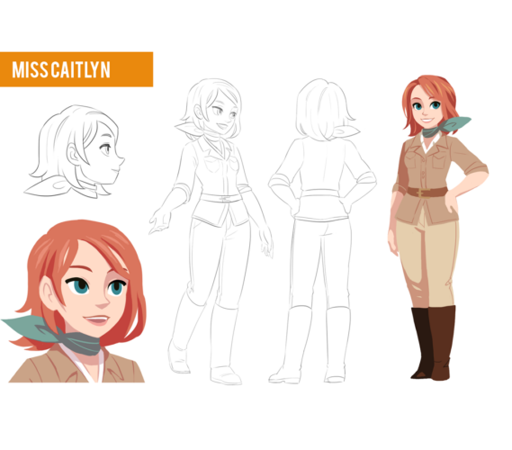 Miss Caitlyn character design