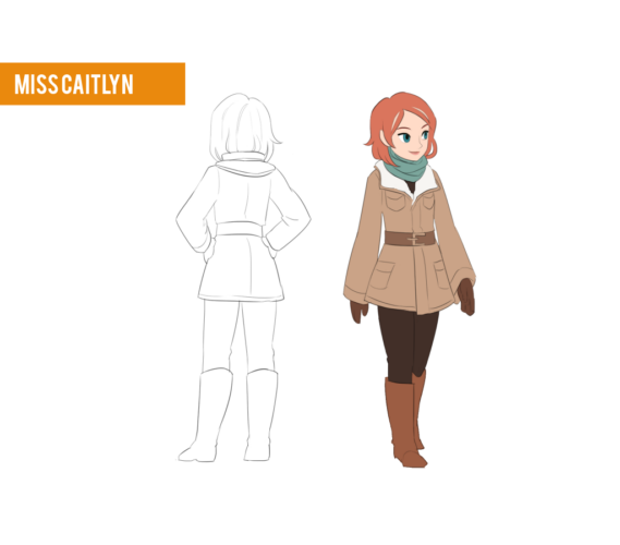 Miss Caitlyn winter outfit design