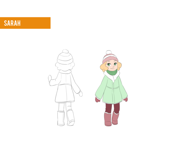 Sarah winter outfit design