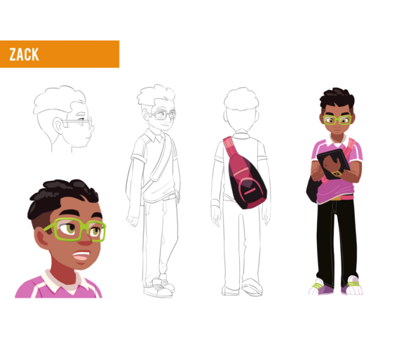 Zack character design