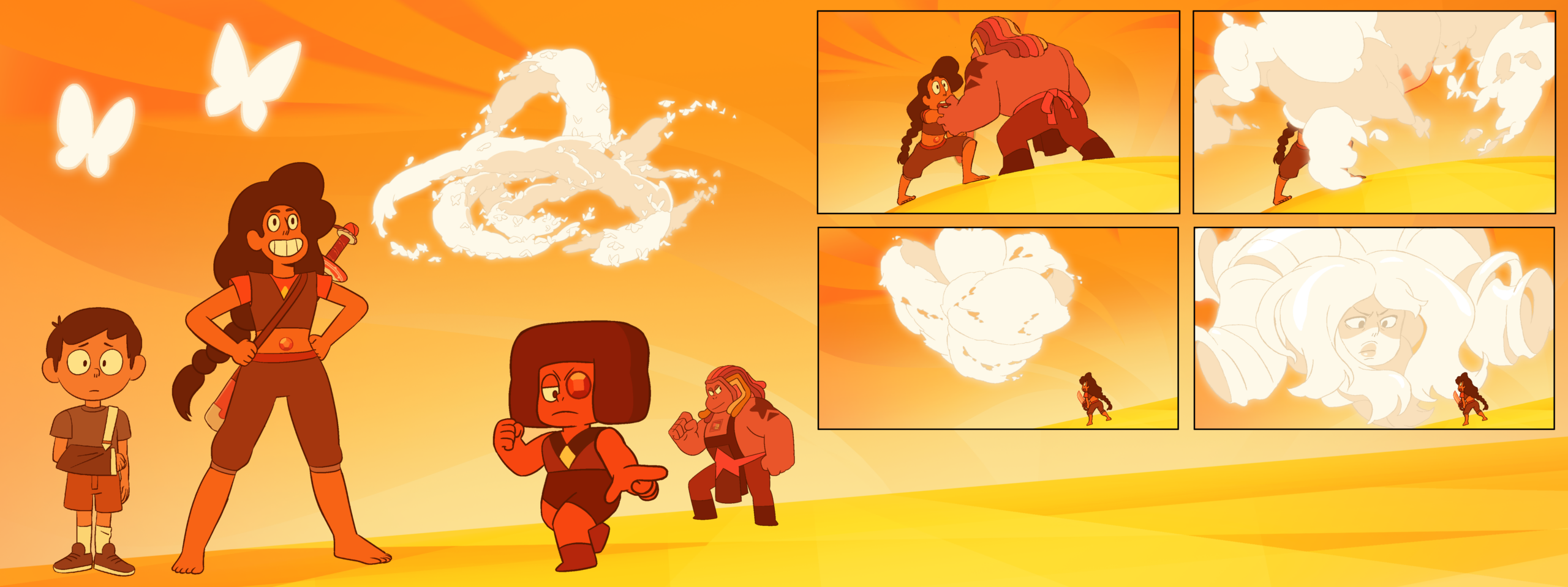Anxiety palette and color markups for Studio Trigger collaboration "Mindful Education"