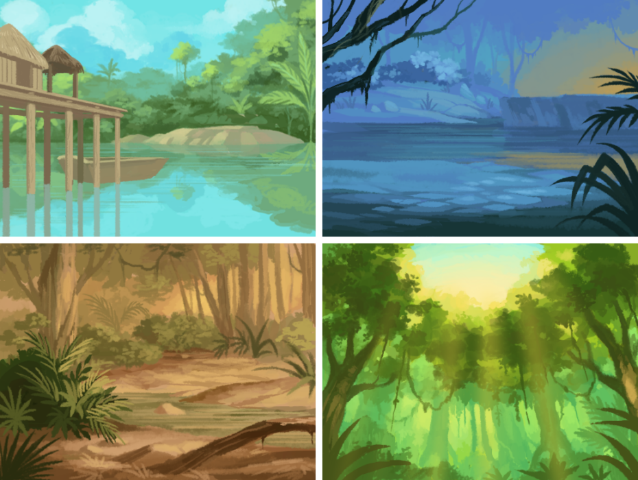 Amazon background concepts