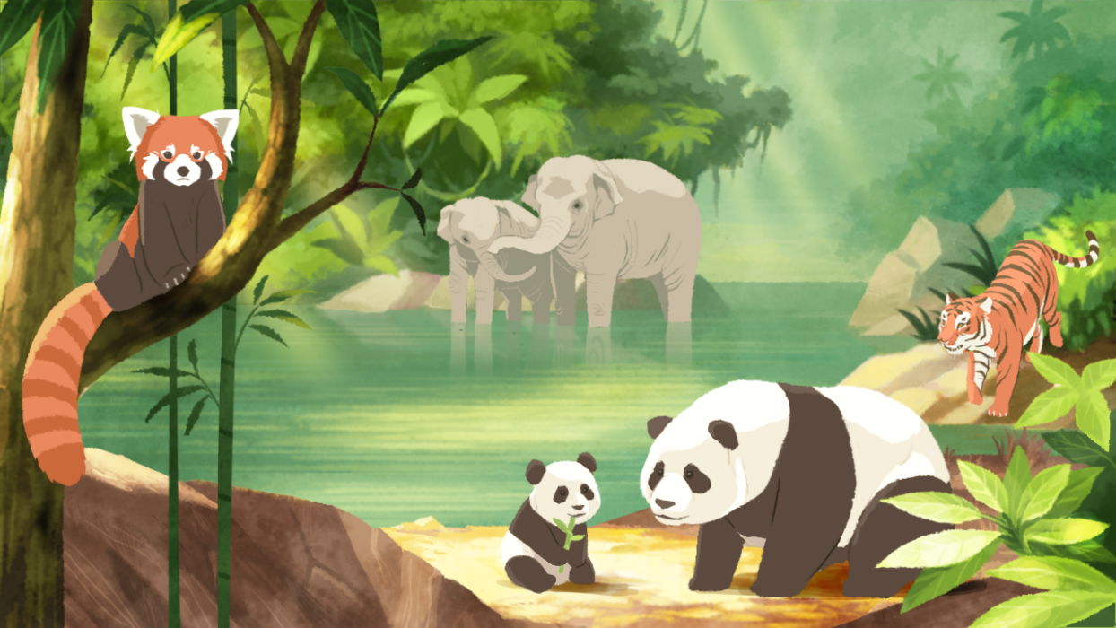 Visdev concept of a storybook page illustration